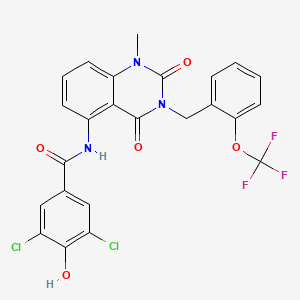 molecular formula C24H16Cl2F3N3O5 B15137394 Hsd17B13-IN-57 