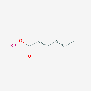 molecular formula C6H7O2K<br>C6H7KO2 B151374 Potassium sorbate CAS No. 24634-61-5