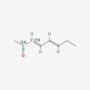 molecular formula C8H12O B15137461 (3E,5E)-Octadien-2-one-13C2 