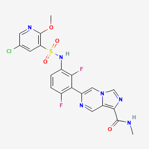 molecular formula C20H15ClF2N6O4S B15137516 HC-7366 