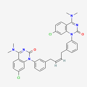 molecular formula C36H32Cl2N6O2 B15137644 Mat2A-IN-15 