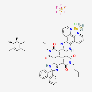 molecular formula C60H59ClF6N8O4PRu B15137849 Apoptosis inducer 13 