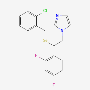 molecular formula C18H15ClF2N2Se B15137928 Antifungal agent 57 