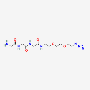 molecular formula C12H23N7O5 B15137965 Gly-Gly-Gly-PEG2-azide 