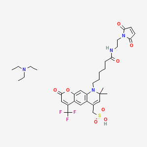 molecular formula C34H45F3N4O8S B15138073 AF 430 maleimide 