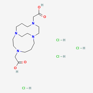 molecular formula C16H34Cl4N4O4 B15138297 CB-TE2A (tetrahydrochloride) 