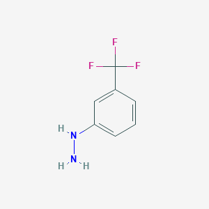 molecular formula C7H7F3N2 B151383 3-(Trifluoromethyl)phenylhydrazine CAS No. 368-78-5