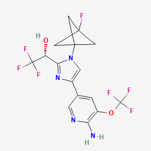 molecular formula C16H13F7N4O2 B15138309 IACS-52825 