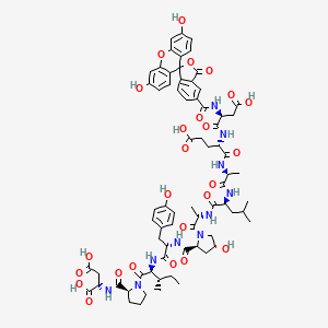 molecular formula C71H84N10O25 B15138321 FAM-DEALA-Hyp-YIPD 