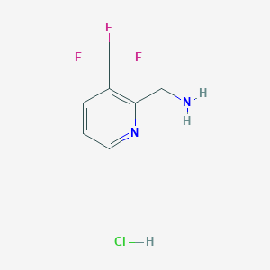molecular formula C7H8ClF3N2 B151384 (3-(Trifluoromethyl)pyridin-2-yl)methanamine hydrochloride CAS No. 1187932-68-8
