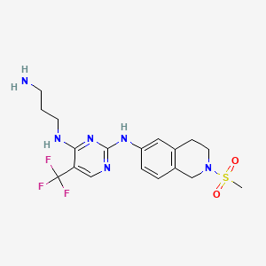 molecular formula C18H23F3N6O2S B15138491 Flt3/chk1-IN-2 