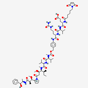 molecular formula C73H112N12O18 B15138498 MC-EVCit-PAB-MMAE 