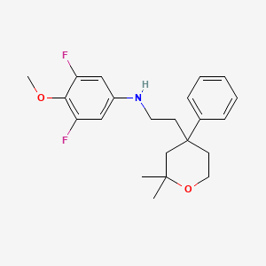 molecular formula C22H27F2NO2 B15138517 Icmt-IN-11 