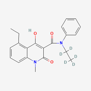 molecular formula C21H22N2O3 B15138649 Paquinimod-d5 