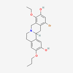 molecular formula C22H26BrNO4 B15138798 D1R antagonist 1 