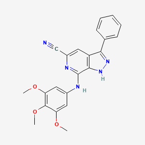 molecular formula C22H19N5O3 B15138863 A1/A3 AR antagonist 3 
