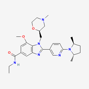molecular formula C28H38N6O3 B15138899 c-Myc inhibitor 10 
