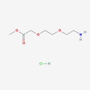 molecular formula C7H16ClNO4 B15138911 NH2-PEG2-methyl acetate hydrochloride 