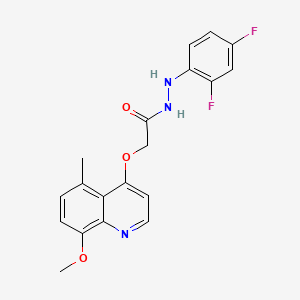 molecular formula C19H17F2N3O3 B15138919 Antimicrobial agent-24 