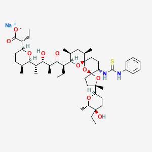 molecular formula C49H77N2NaO10S B15138931 Antitrypanosomal agent 12 