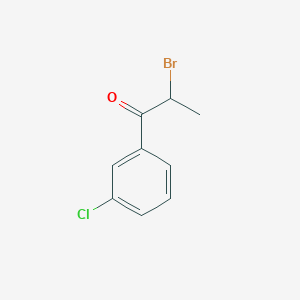 molecular formula C9H8BrClO B015139 2-Bromo-3'-chloropropiophenone CAS No. 34911-51-8