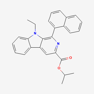 molecular formula C27H24N2O2 B15139009 Isopropyl 9-ethyl-1-(naphthalen-1-yl)-9h-pyrido[3,4-b]indole-3-carboxylate 
