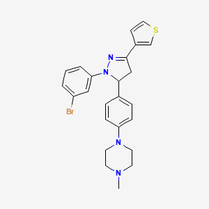 molecular formula C24H25BrN4S B15139020 Caspase-3 activator 3 