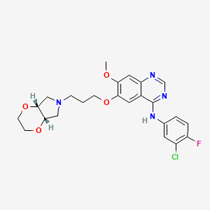 molecular formula C24H26ClFN4O4 B15139206 Larotinib 