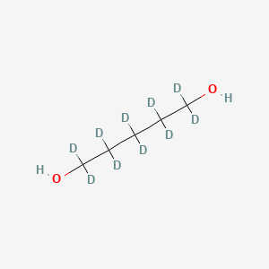 molecular formula C5H12O2 B15139213 1,5-Pentane-D10-diol 