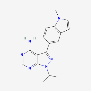 molecular formula C17H18N6 B15139250 CpCDPK1/TgCDPK1-IN-3 