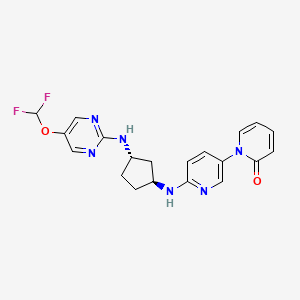 molecular formula C20H20F2N6O2 B15139371 AZD0780 