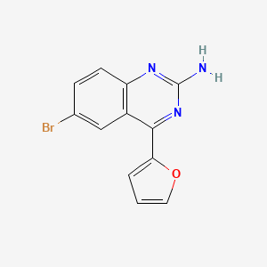 molecular formula C12H8BrN3O B15139446 A2AAR antagonist 1 