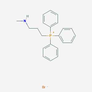 molecular formula C22H25BrNP B151396 (3-(Methylamino)propyl)triphenylphosphonium bromide CAS No. 145126-87-0