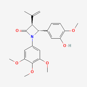 molecular formula C22H25NO6 B15139617 Tubulin polymerization-IN-46 
