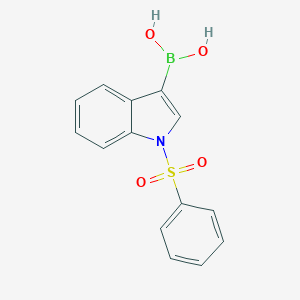 molecular formula C14H12BNO4S B151397 1-(Phenylsulfonyl)-3-indoleboronic acid CAS No. 129271-98-3