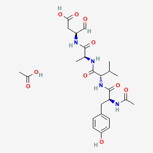 molecular formula C25H36N4O10 B15139771 Ac-YVAD-CHO acetate 