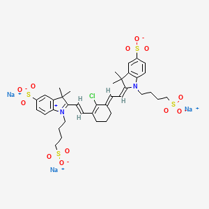 molecular formula C38H44ClN2Na3O12S4 B15139799 S0456 