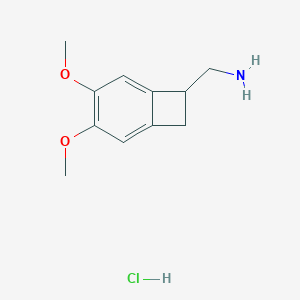 molecular formula C11H16ClNO2 B151398 (3,4-Dimethoxybicyclo[4.2.0]octa-1,3,5-trien-7-yl)methanamine hydrochloride CAS No. 35202-55-2