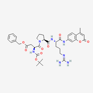 molecular formula C37H47N7O9 B15139843 Boc-Asp(OBzl)-Pro-Arg-AMC 