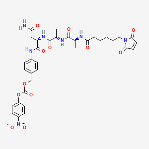 molecular formula C34H39N7O12 B15139925 MC-Ala-Ala-Asn-PAB-PNP 
