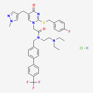 molecular formula C38H41ClF4N6O2S B15139933 SB-435495 hydrochloride 