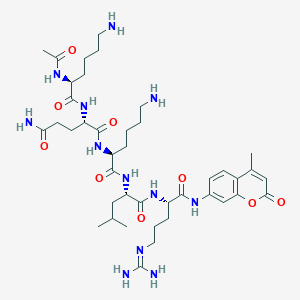 molecular formula C41H66N12O9 B15139985 Ac-KQKLR-AMC 