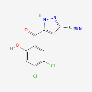 molecular formula C11H5Cl2N3O2 B15140008 Antibacterial agent 83 