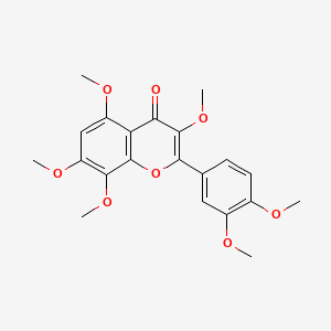 molecular formula C21H22O8 B15140015 Gossypetin hexamethyl ether CAS No. 7741-47-1