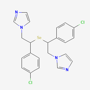 molecular formula C22H20Cl2N4Se B15140044 Antifungal agent 40 