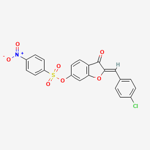 molecular formula C21H12ClNO7S B15140053 AChE-IN-37 