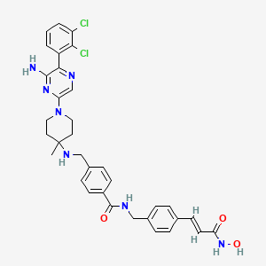 molecular formula C34H35Cl2N7O3 B15140076 Shp2/hdac-IN-1 