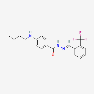 molecular formula C19H20F3N3O B15140115 Anticancer agent 101 