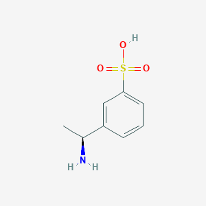 molecular formula C8H11NO3S B1514012 Benzenesulfonic acid, 3-[(1S)-1-aminoethyl]- 