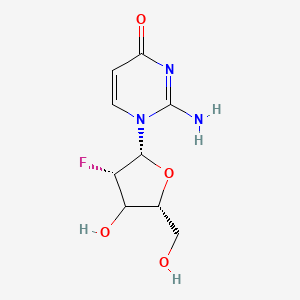 molecular formula C9H12FN3O4 B15140169 2-amino-1-[(2R,3S,5R)-3-fluoro-4-hydroxy-5-(hydroxymethyl)oxolan-2-yl]pyrimidin-4-one 